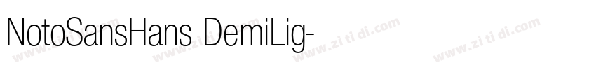 NotoSansHans DemiLig字体转换